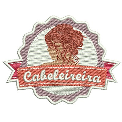 Matriz de matriz Matriz De Bordado Escudo Cabeleireira